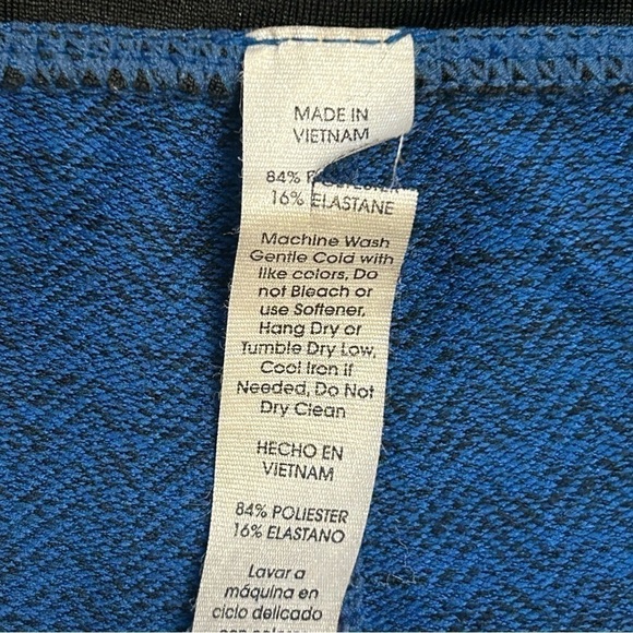 Manduka Women's Blue Stretch High-Waisted Leggings, Small - Picture 2 of 5